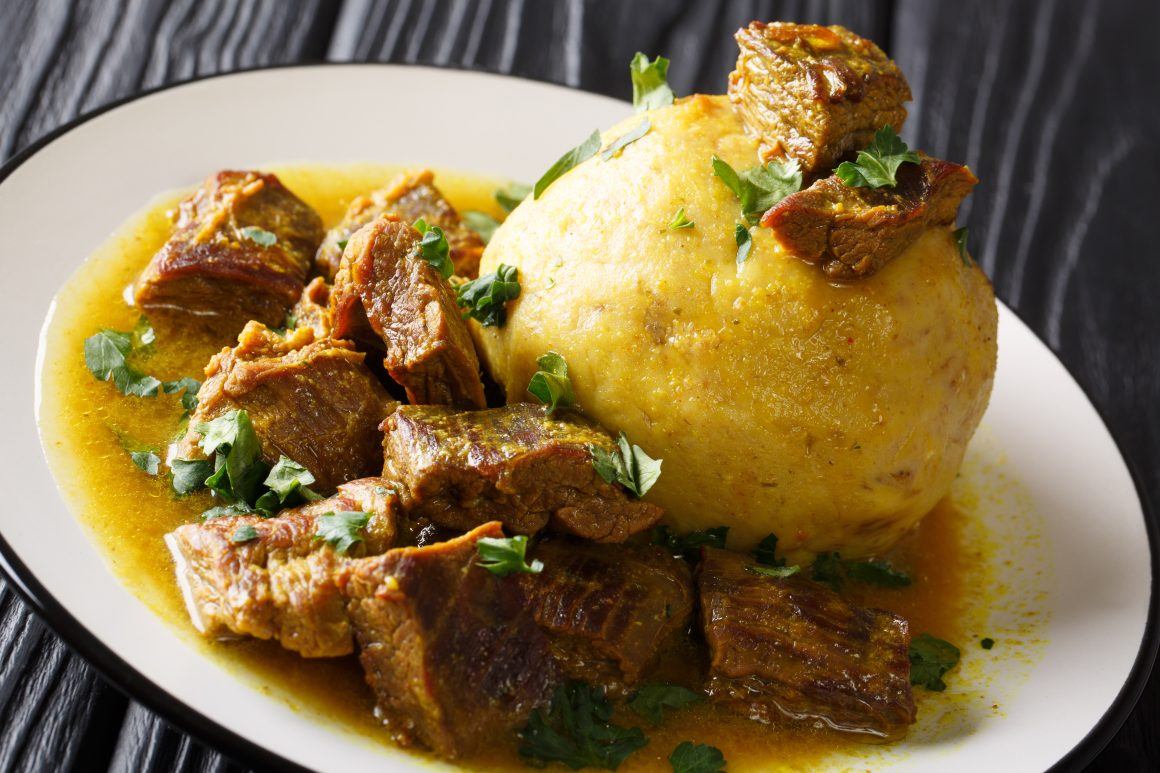  dish of Mofongo, a traditional dish of Puerto Rico.